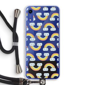 Regenboog: Honor Play 8A Transparant Hoesje met koord