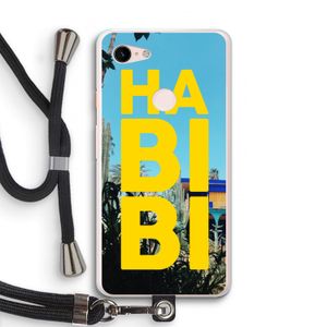 Habibi Majorelle : Pixel 3 XL Transparant Hoesje met koord