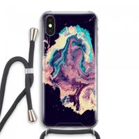 Cosmic Silence: iPhone XS Max Transparant Hoesje met koord