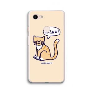 Miauw: Google Pixel 3 XL Transparant Hoesje