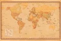 Poster Harper Collins Antique World Map 21 91,5x61cm