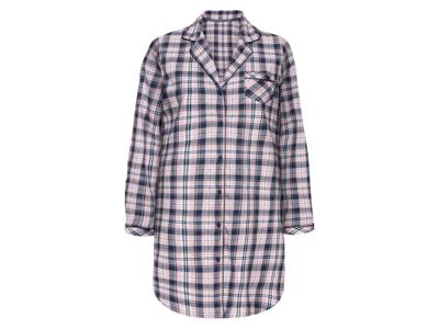esmara Dames oversized shirt (Ruiten/roze/marineblauw, L (44/46))