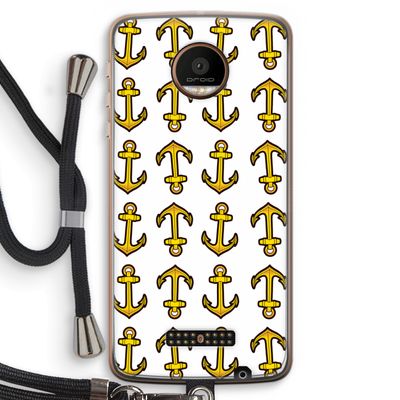Musketon Anchor: Motorola Moto Z Force Transparant Hoesje met koord