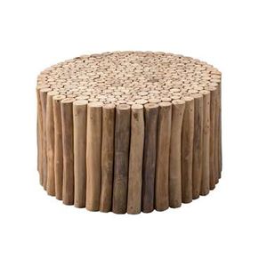 Salontafel Ortiga - naturel - 40xØ80 cm - Leen Bakker