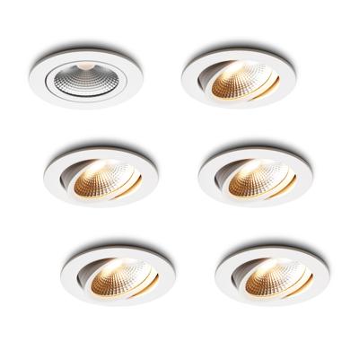 LED-inbouwspot set 6 stuks Cormo wit 5W dimbaar