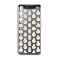Uilen: Samsung Galaxy A80 Transparant Hoesje