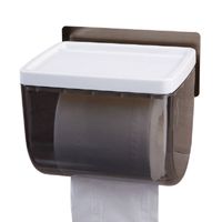 Hangende Toiletrolhouder voor Wc Rollen wc papier - Montage zonder - thumbnail