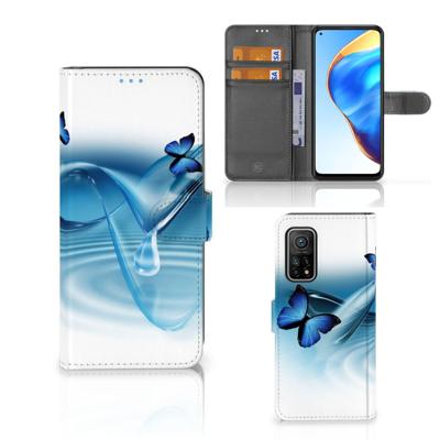 Xiaomi Mi 10T Pro | Mi 10T | Telefoonhoesje | Met pasjeshouder | Vlinders