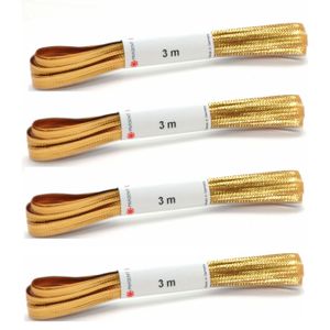 8x stuks cadeauverpakking gouden linten 0,5 x 300 cm inpakken/verpakken