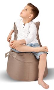 Kinder zitzak 'Bumba' Taupe - Bruin - Weerbestendig - Sit&Joy