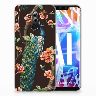 Huawei Mate 20 Lite | TPU Hoesje | Pauw met Bloemen
