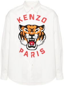 Kenzo chemise Kenzo Lucky Tiger - Blanc