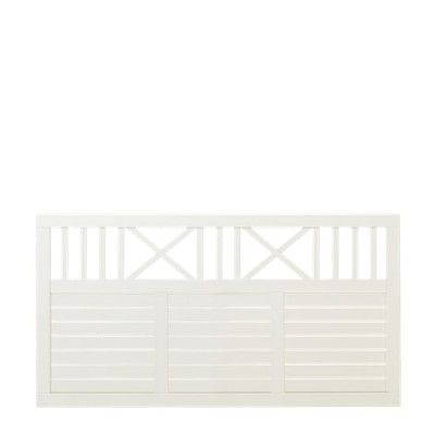 Witte Houten Tuinscherm Nostalgi 180 x 95 CM