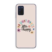 Happy days: Samsung Galaxy A03s Transparant Hoesje