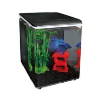 Superfish Betta 8 Aquarium Zwart - Complete Set met Eco Heater & LED Verlichting, 8L
