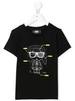 Karl Lagerfeld Kids t-shirt à motif Karl - Noir