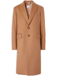 Burberry manteau boutonné à revers crantés - Tons neutres