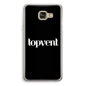 Topvent Zwart: Samsung Galaxy A5 (2016) Transparant Hoesje