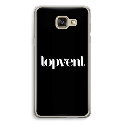 Topvent Zwart: Samsung Galaxy A5 (2016) Transparant Hoesje