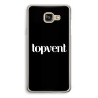Topvent Zwart: Samsung Galaxy A5 (2016) Transparant Hoesje