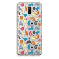 Kleurrijke katten: OnePlus 6 Transparant Hoesje