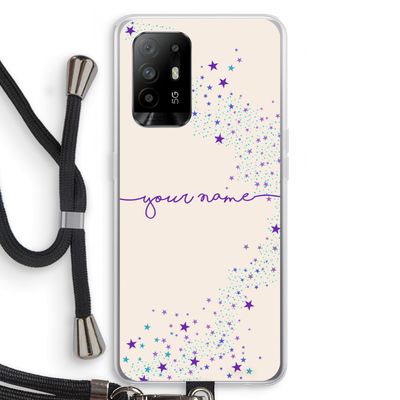 Sterren: Oppo A94 5G Transparant Hoesje met koord