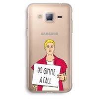 Gimme a call: Samsung Galaxy J3 (2016) Transparant Hoesje