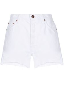 rag & bone short en jean à bords francs - Blanc