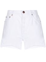 rag & bone short en jean à bords francs - Blanc - thumbnail