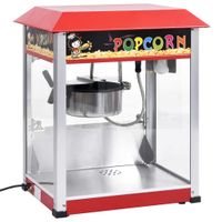 VidaXL 51058 popcorn popper Zwart, Rood, Roestvrijstaal 1400 W - thumbnail