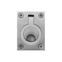 Luikring rvs mat 62x45mm