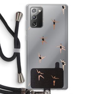 Dancing #1: Samsung Galaxy Note 20 / Note 20 5G Transparant Hoesje met koord