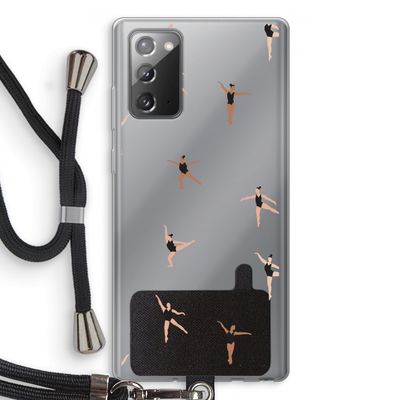 Dancing #1: Samsung Galaxy Note 20 / Note 20 5G Transparant Hoesje met koord