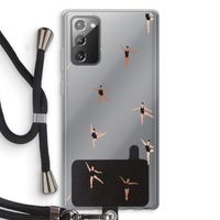 Dancing #1: Samsung Galaxy Note 20 / Note 20 5G Transparant Hoesje met koord
