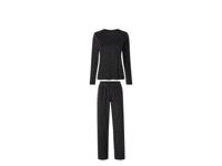 esmara Dames fleece pyjama (Zwart, XL (48/50))