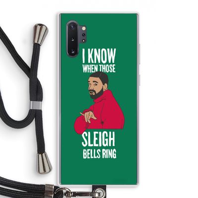 Sleigh Bells Ring: Samsung Galaxy Note 10 Plus Transparant Hoesje met koord