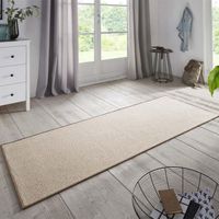 Laagpolig Vloerkleede Loper Bouclé - 67x200cm - Beige Modern Vloerkleed - 123vloerkleed.nl is de online webshop voor vloerkleden en woonaccessoires. - thumbnail