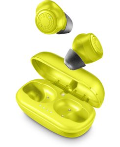 Cellularline Petit Headset True Wireless Stereo (TWS) In-ear Oproepen/muziek Bluetooth Limoen