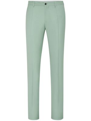 Philipp Plein pantalon de costume à plis marqués - Vert