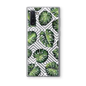Geometrische jungle: Samsung Galaxy Note 10 Transparant Hoesje