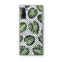 Geometrische jungle: Samsung Galaxy Note 10 Transparant Hoesje