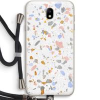 Terrazzo N°8: Samsung Galaxy J7 (2017) Transparant Hoesje met koord