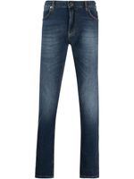 Emporio Armani jean droit à taille mi-haute - Bleu