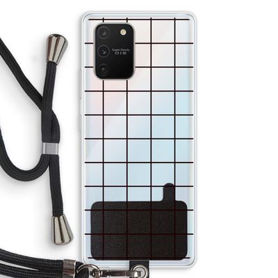 Rooster: Samsung Galaxy S10 Lite Transparant Hoesje met koord