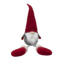 Pluche gnome/dwerg decoratie pop/knuffel met lange benen 57 cm