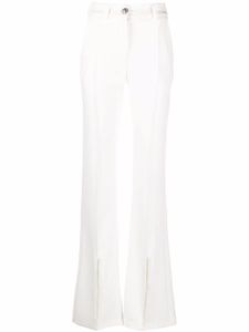 Philipp Plein pantalon Cady à taille haute - Blanc