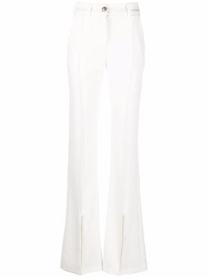Philipp Plein pantalon Cady à taille haute - Blanc
