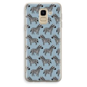 Zebra: Samsung Galaxy J6 (2018) Transparant Hoesje