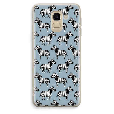 Zebra: Samsung Galaxy J6 (2018) Transparant Hoesje