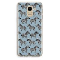 Zebra: Samsung Galaxy J6 (2018) Transparant Hoesje